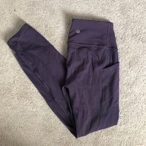 Lululemon purple 7/8 leggings
